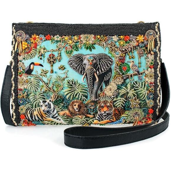 Mary Frances Wild Kingdom Beaded Crossbody Bag - Picture 1 of 11